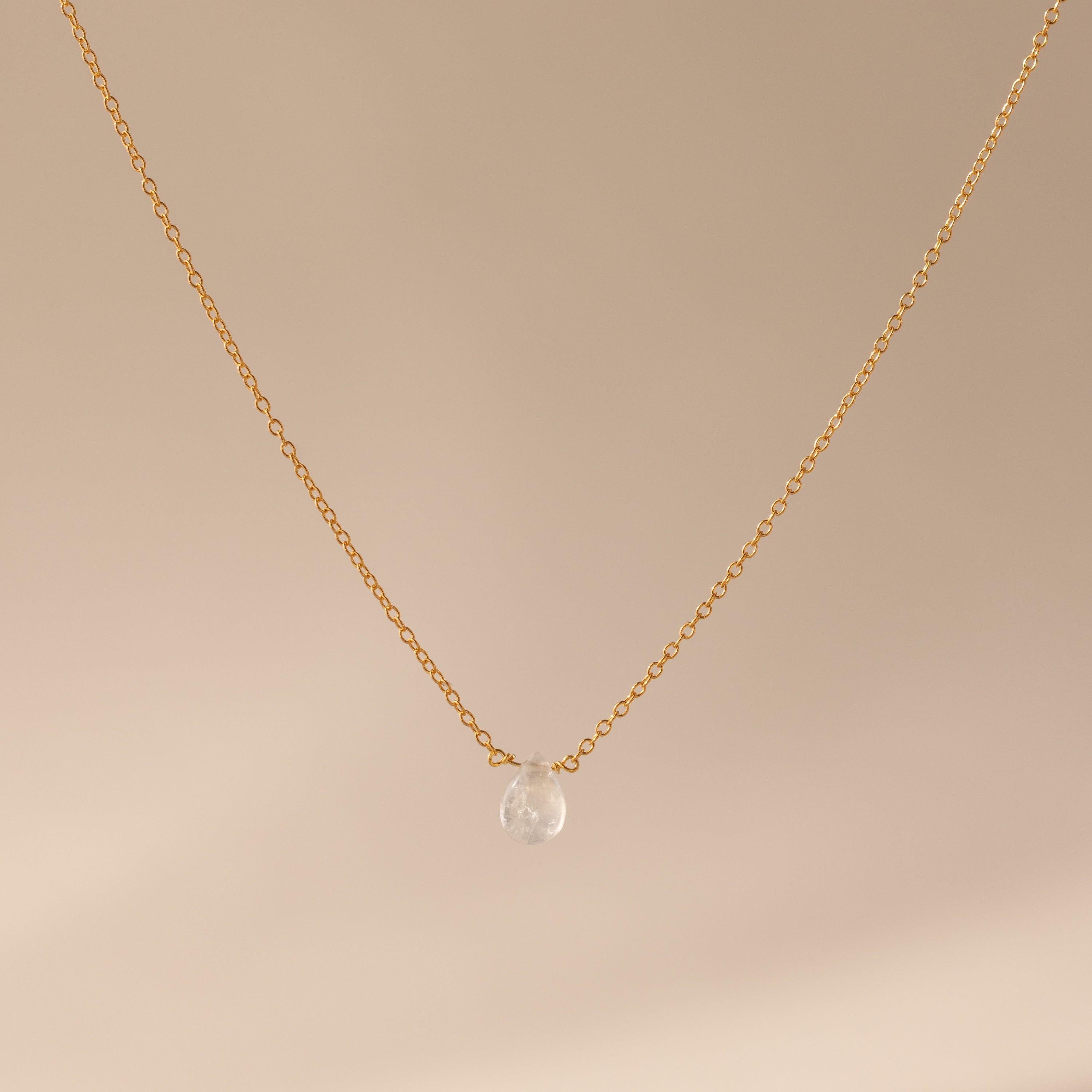 Teardrop Moonstone Necklace