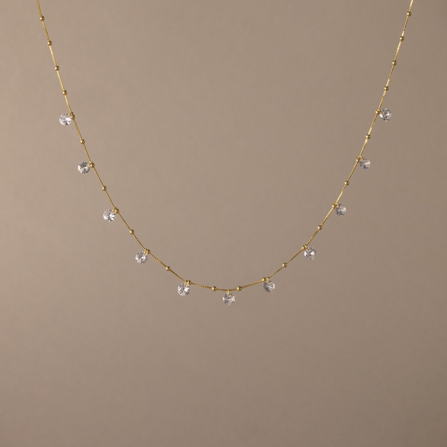 Satellite Diamond Necklace