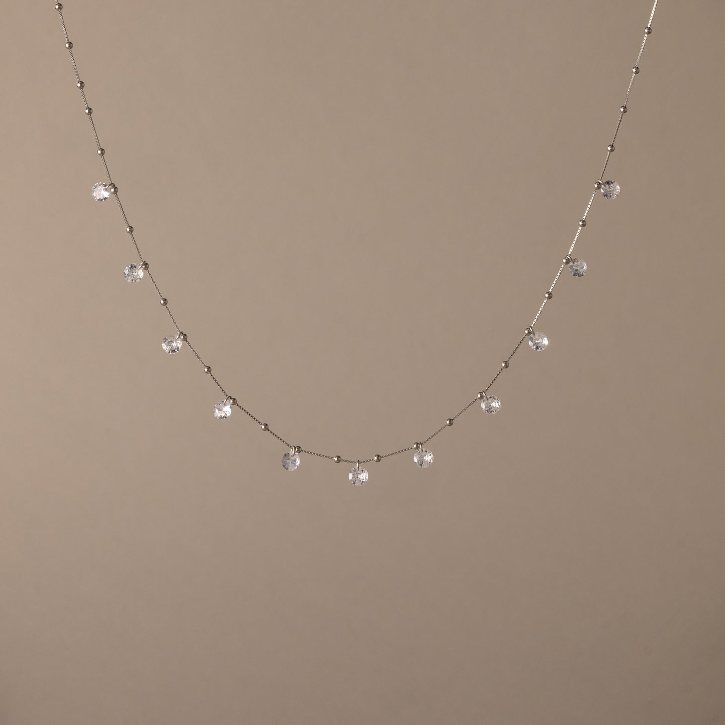 Satellite Diamond Necklace