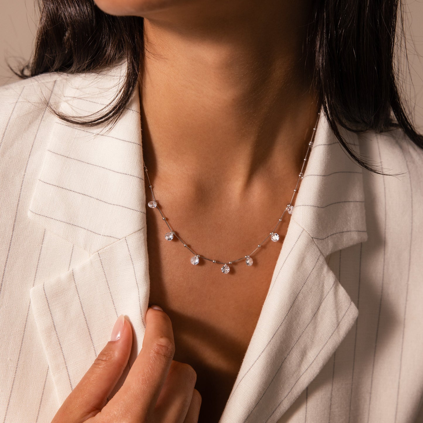 Satellite Diamond Necklace