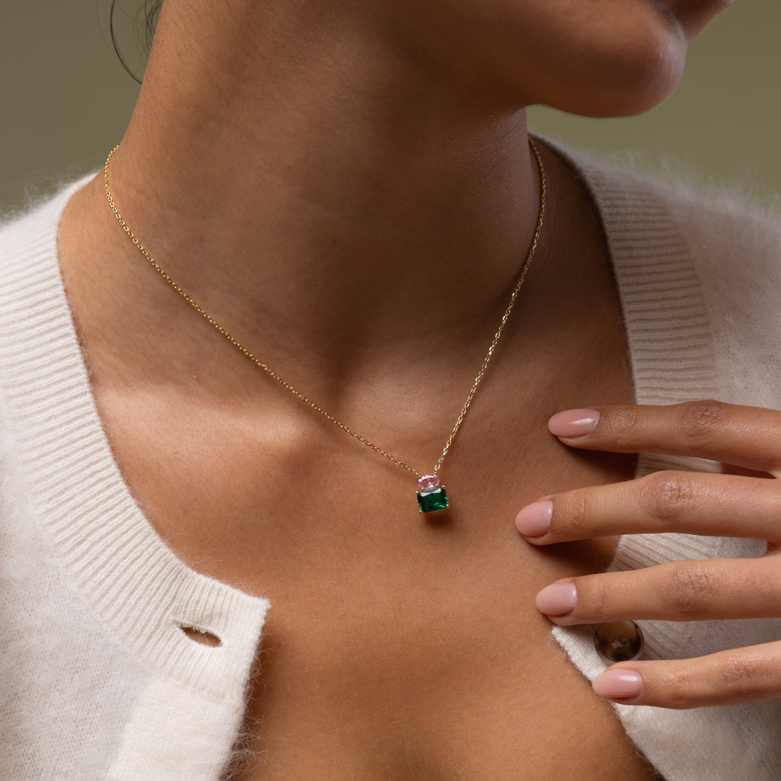 Emerald Bloom Necklace
