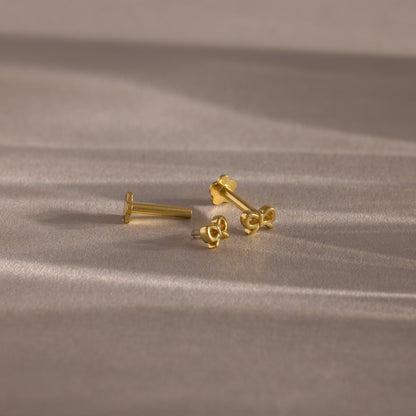 Tiny Bow Flatback Studs