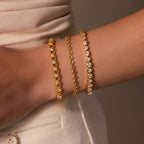 Diamond Heart Rope Bracelet
