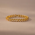 Diamond Heart Rope Bracelet