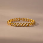 Diamond Heart Rope Bracelet