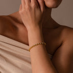 Diamond Heart Rope Bracelet