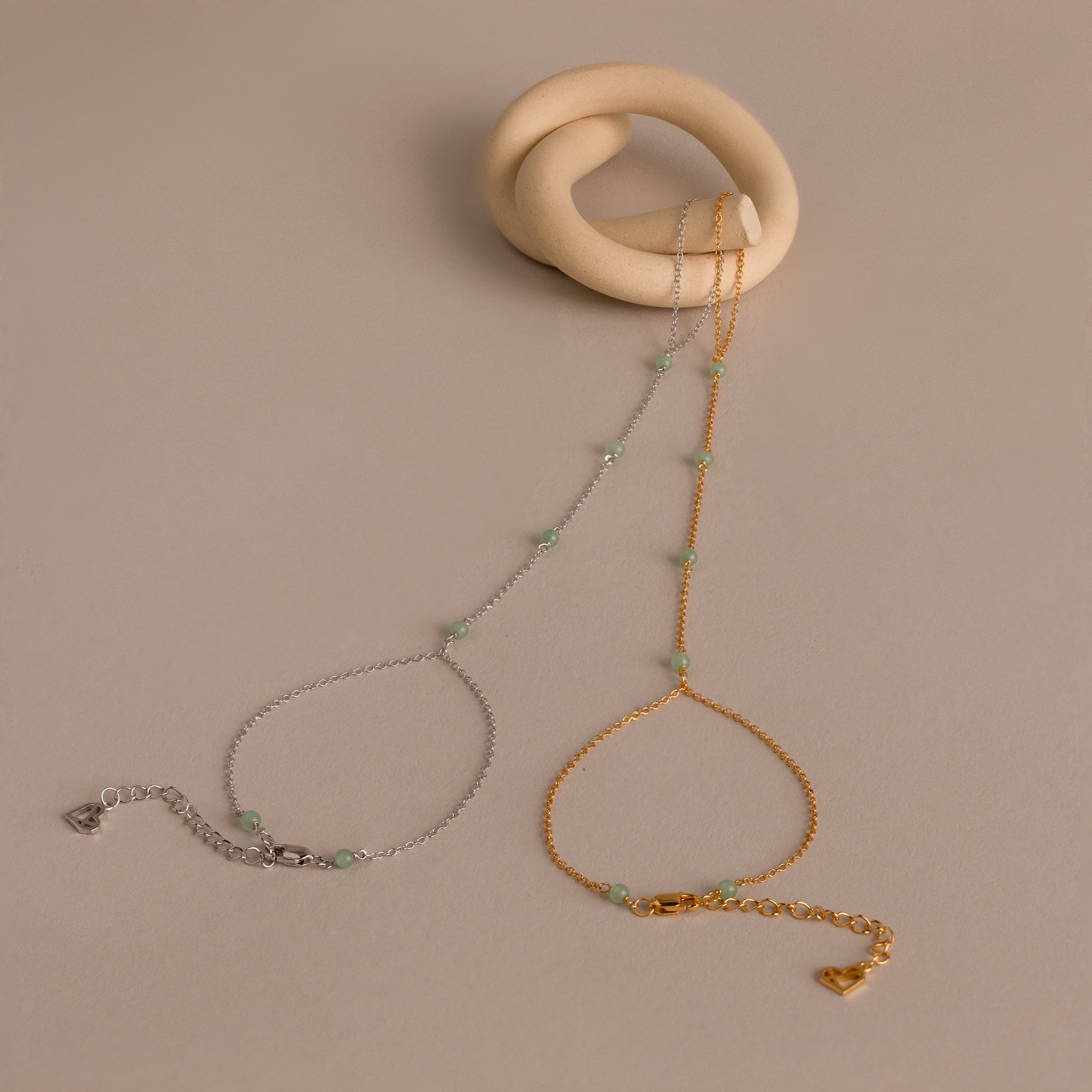 Jade Hand Chain Bracelet