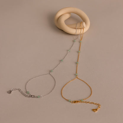 Jade Hand Chain Bracelet