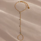 Jade Hand Chain Bracelet