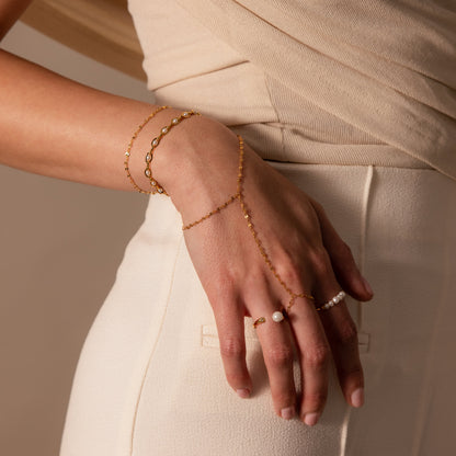 Sparkle Hand Chain Bracelet