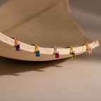 Birthstone Drop Chain Ring