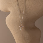 Baroque Pearl Cross Necklace