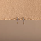 Diamond Cross Huggies