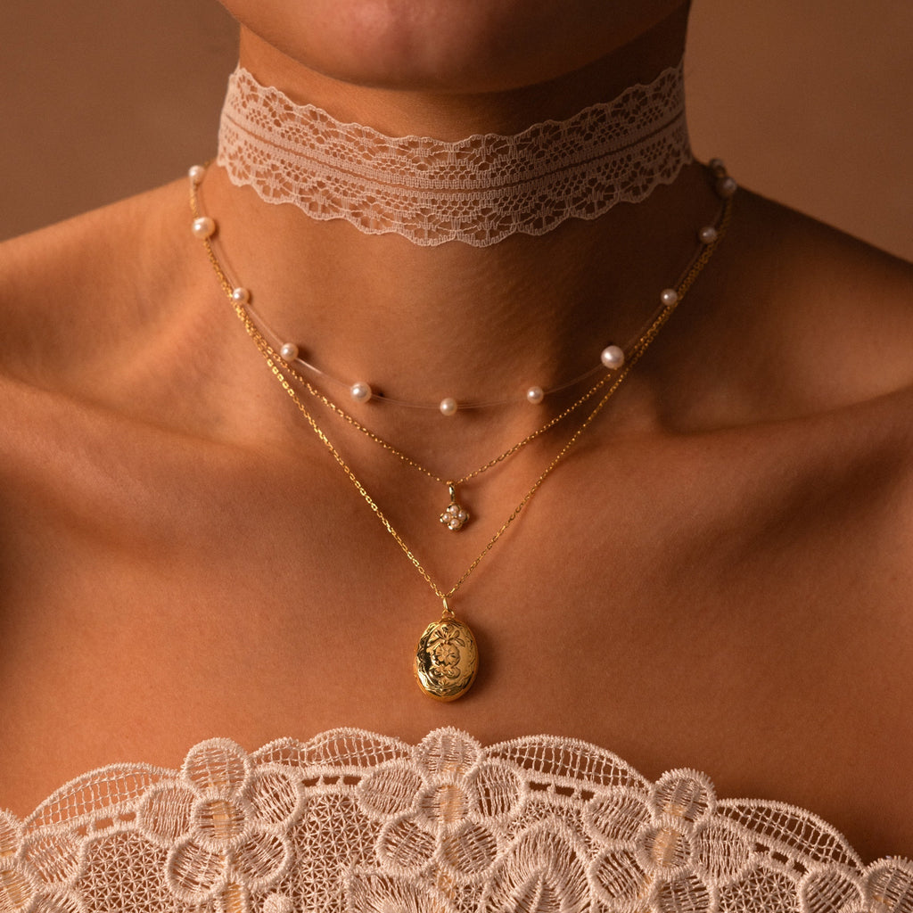 Floating Pearl Necklace