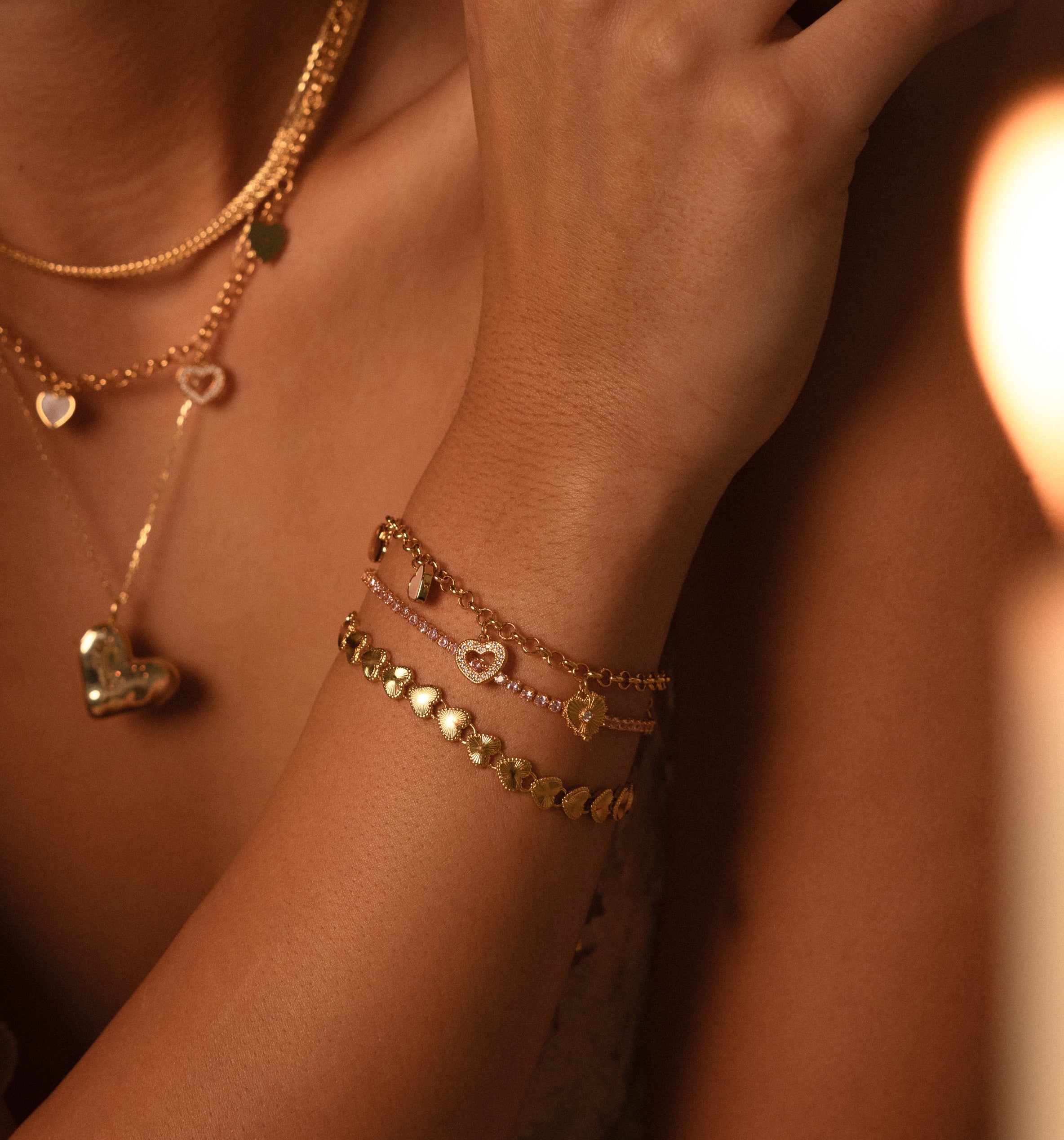 Heart Charm Bracelet
