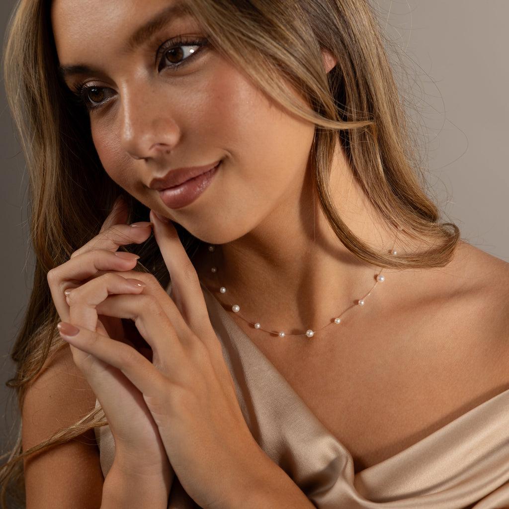 Floating Pearl Necklace