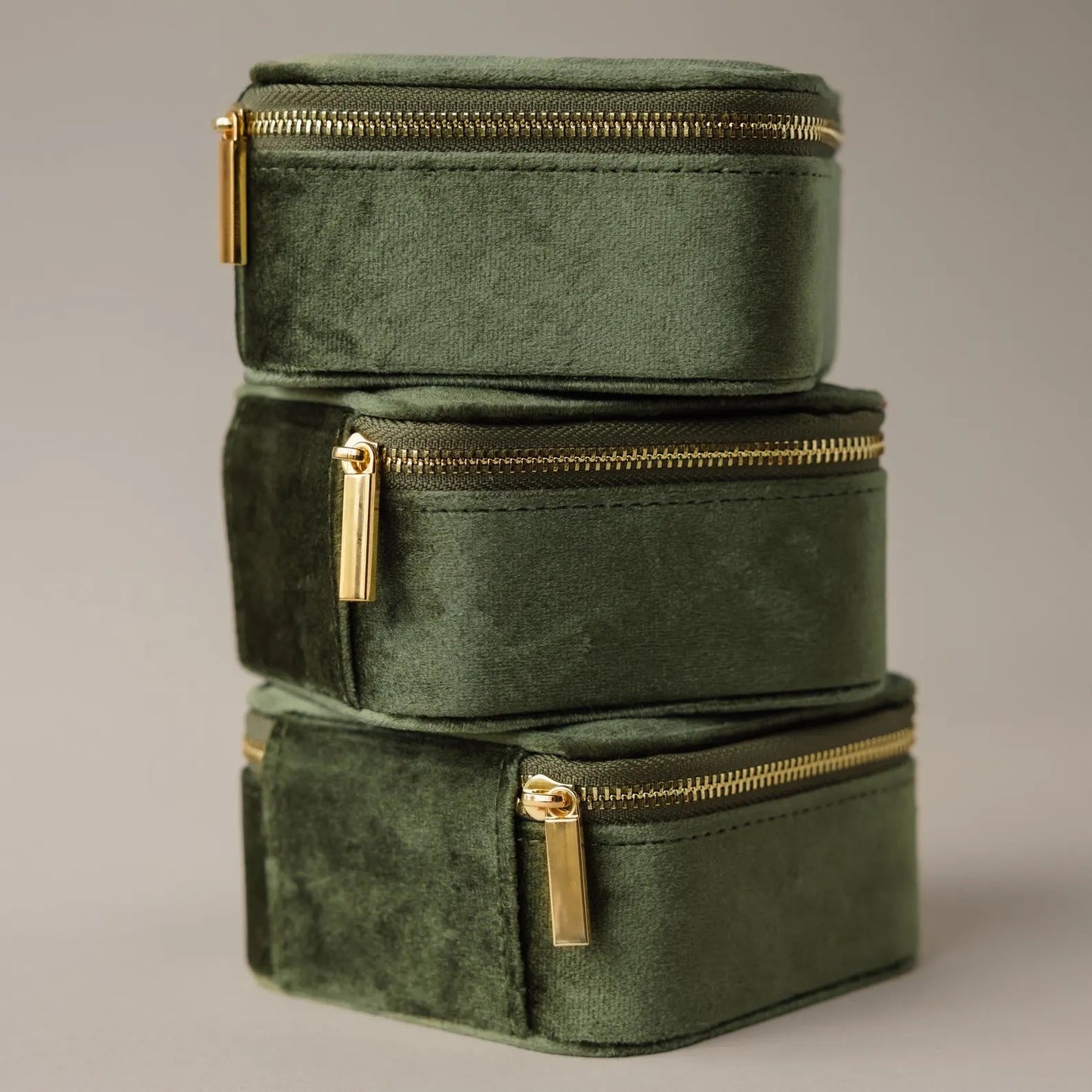 Green Velvet Jewelry Box