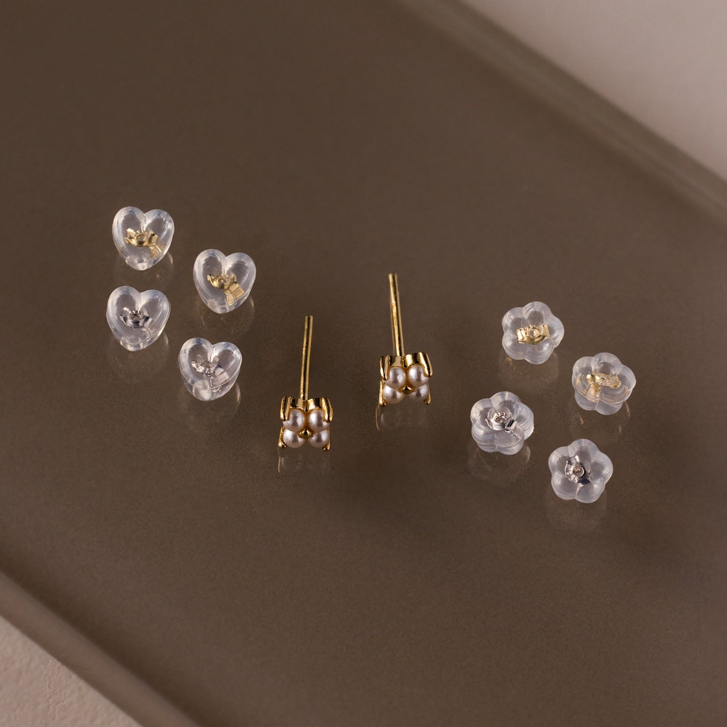 Heart & Flower Earring Backs