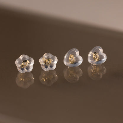 Heart & Flower Earring Backs