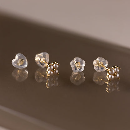 Heart & Flower Earring Backs