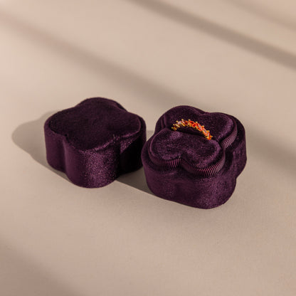 Flower Velvet Ring Box