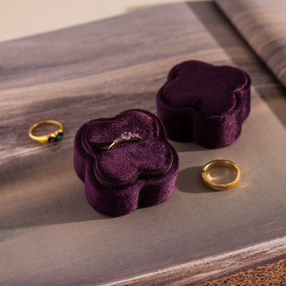 Flower Velvet Ring Box