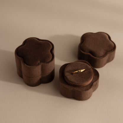 Flower Velvet Ring Box