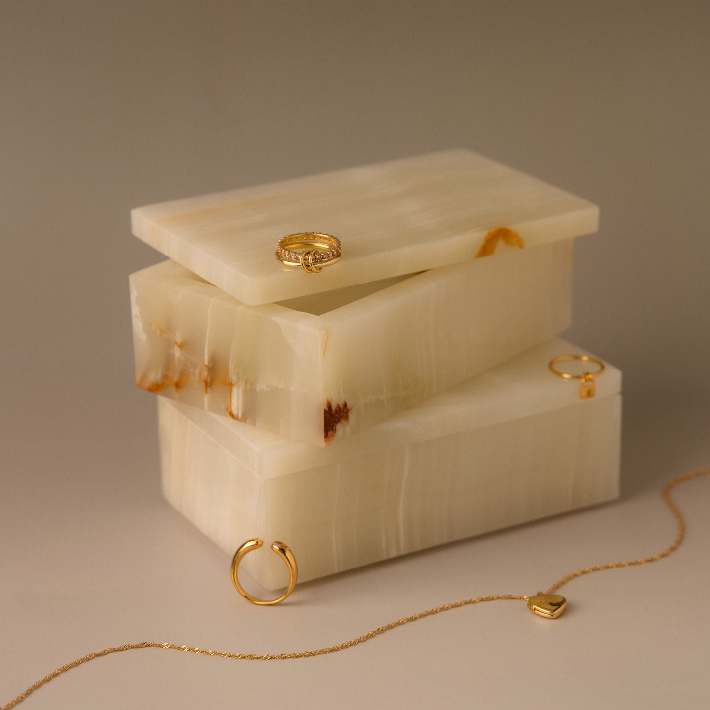 Green Onyx Jewelry Box