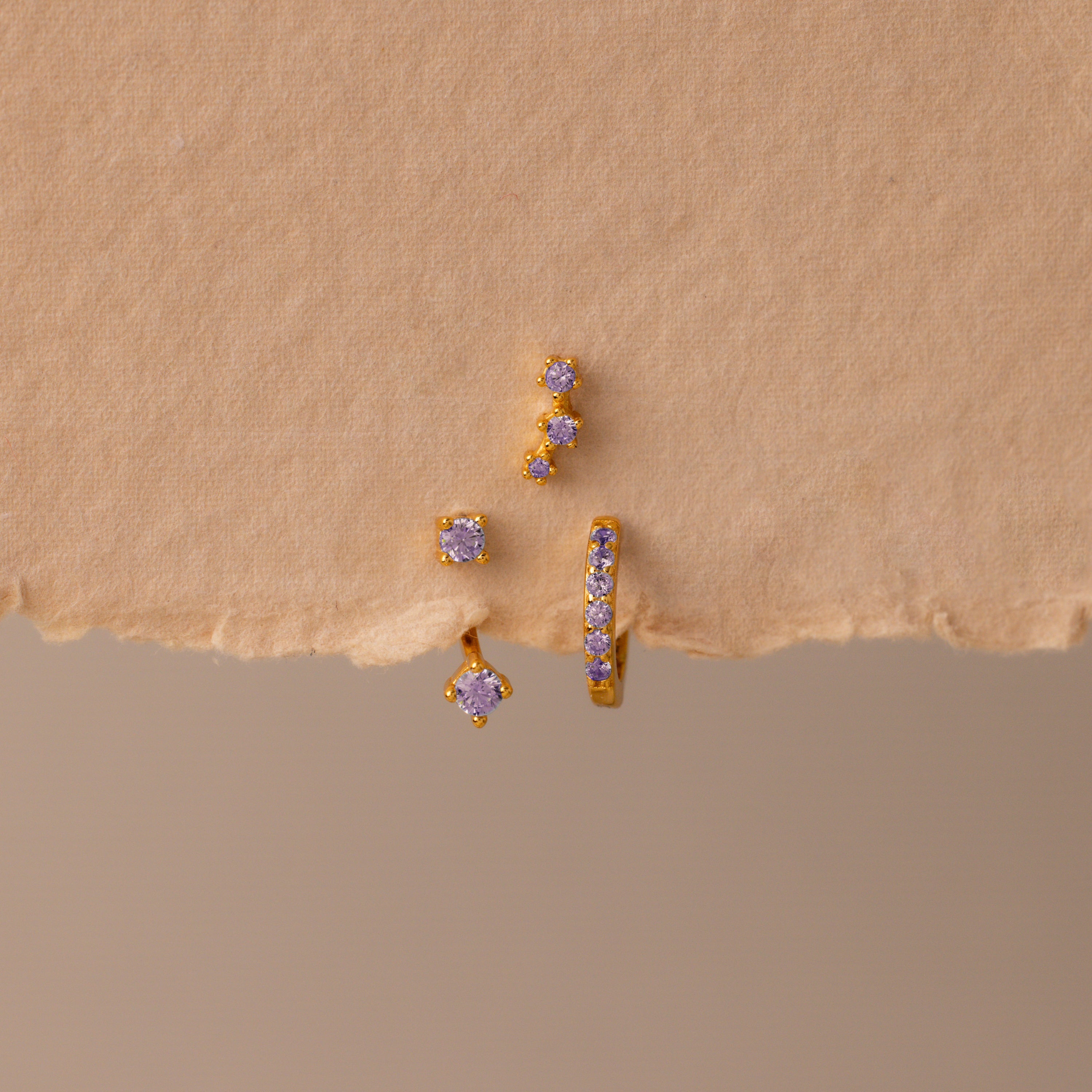 Birthstone Earring Trio Set