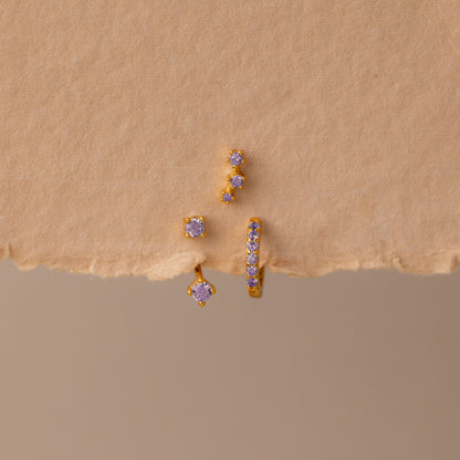 Birthstone Earring Trio Set