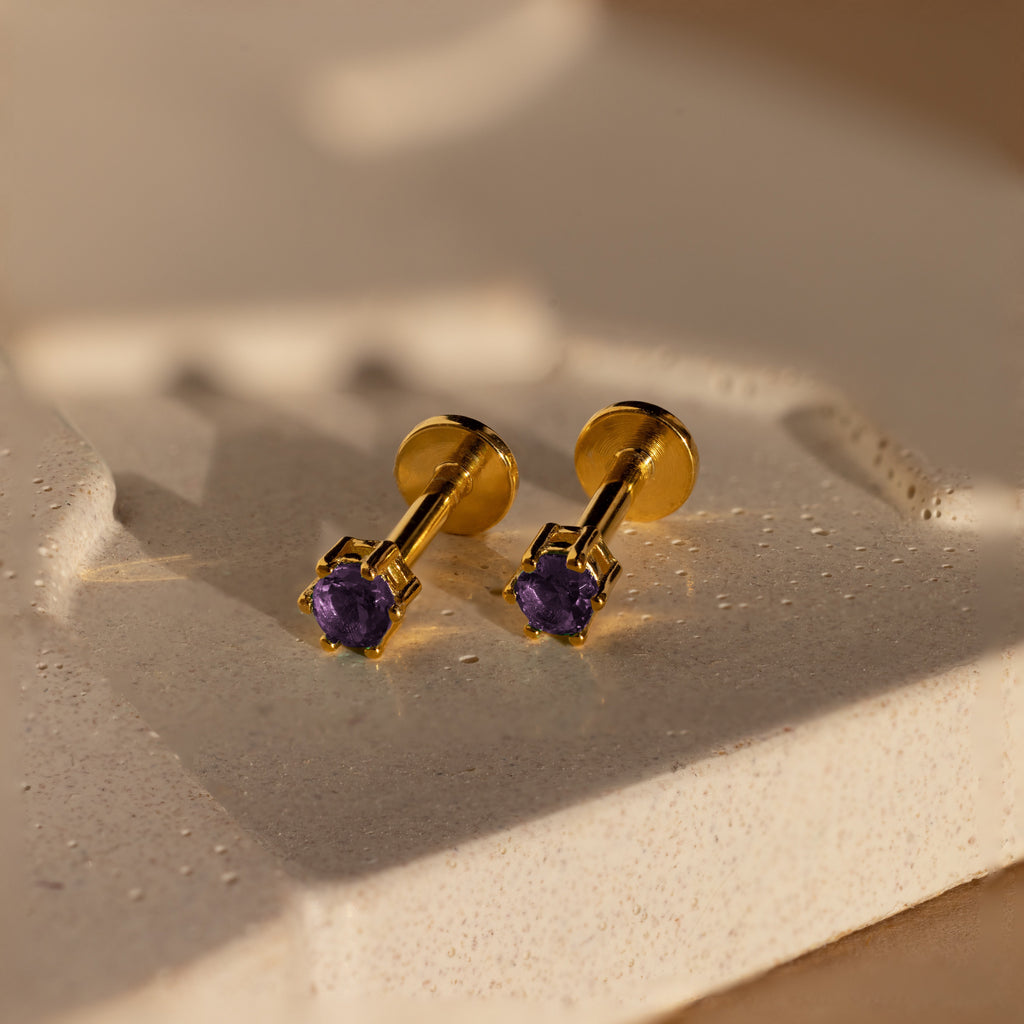 Birthstone Flatback Studs