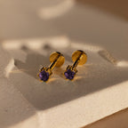 Birthstone Flatback Studs