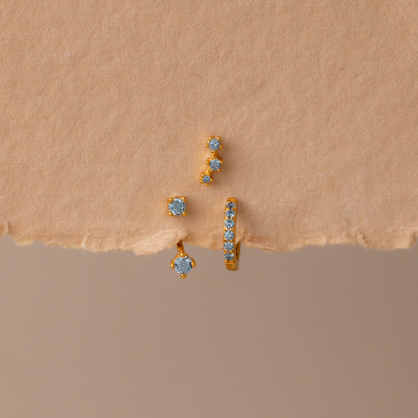 Birthstone Earring Trio Set