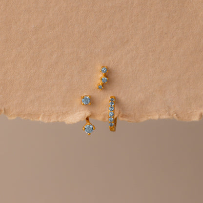 Birthstone Earring Trio Set