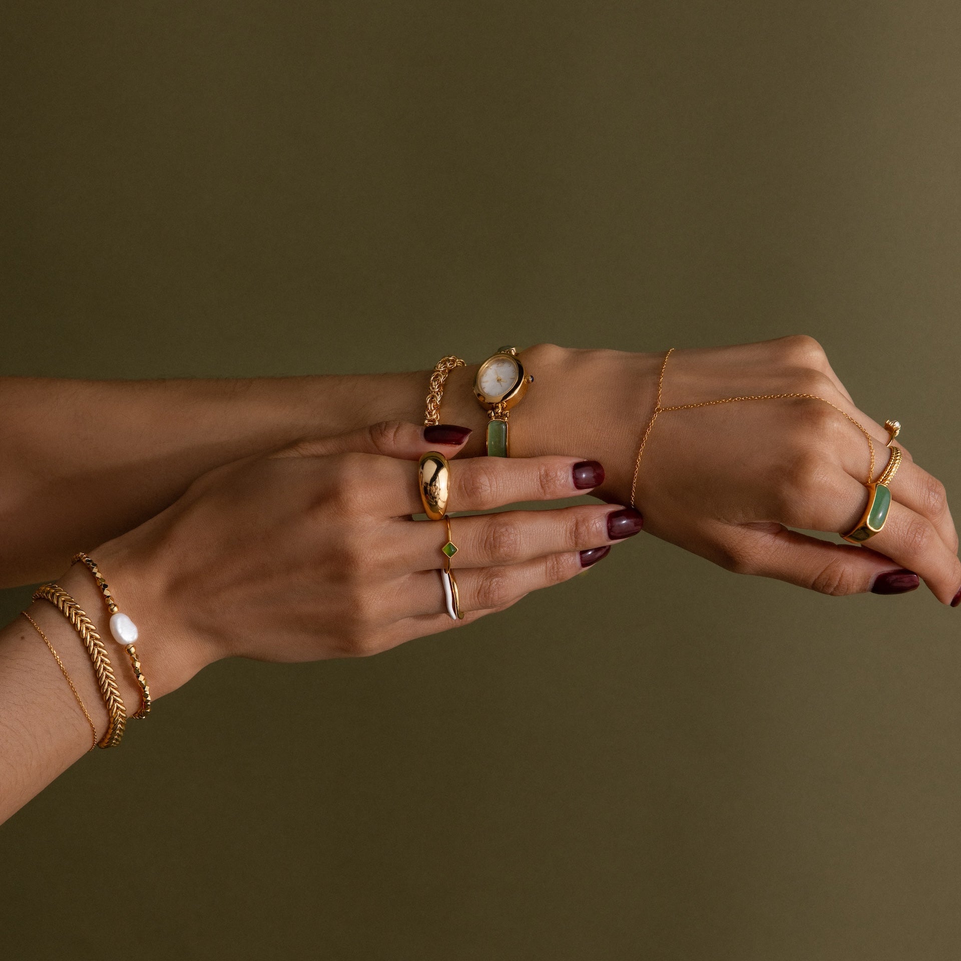 Duo Wave Ring Set