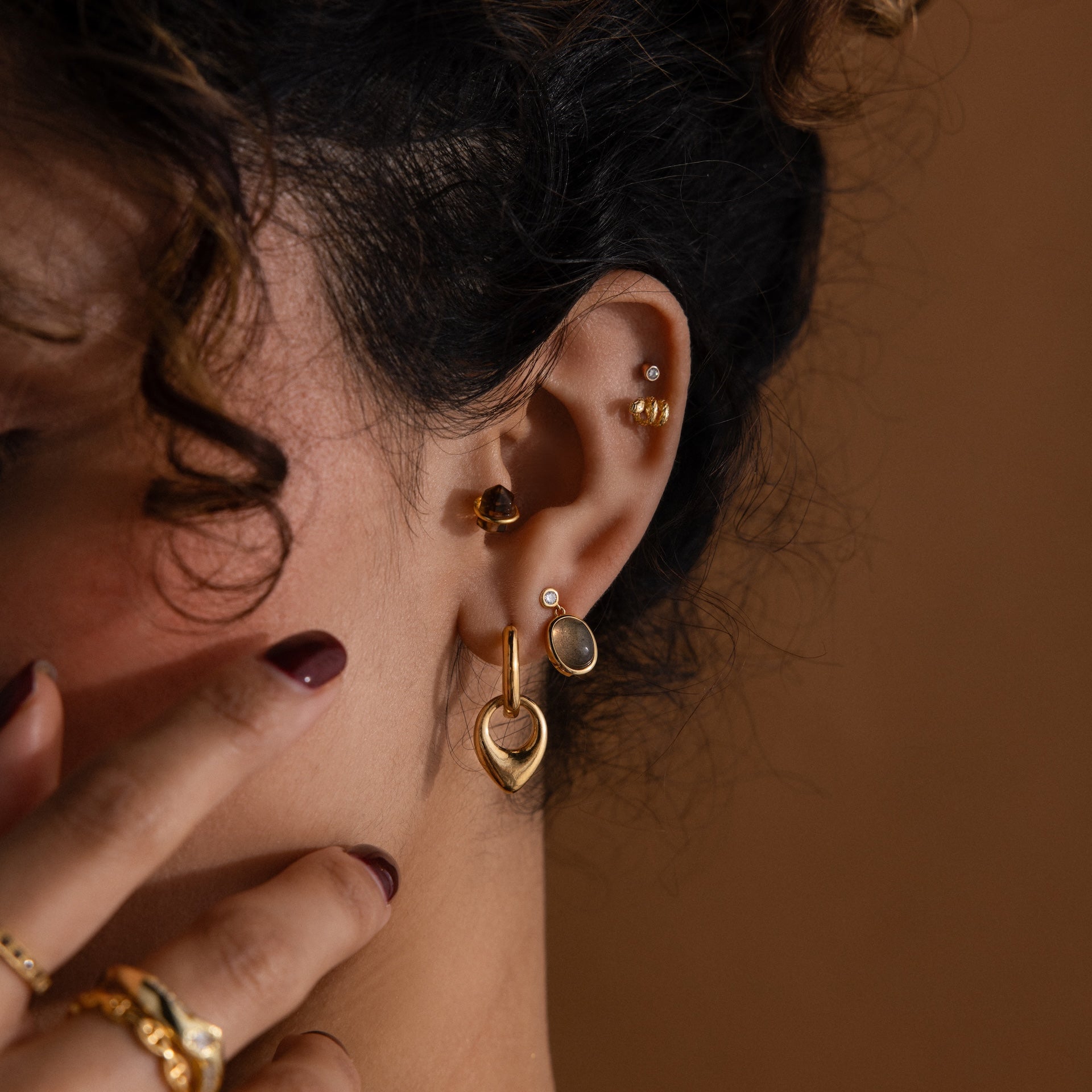 Bold Teardrop Hoops