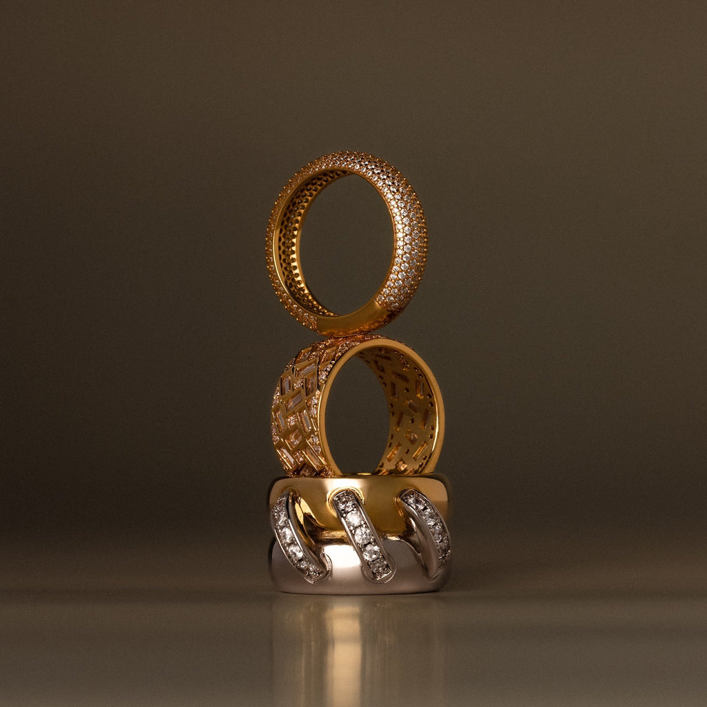 Bold Pave Stacking Ring