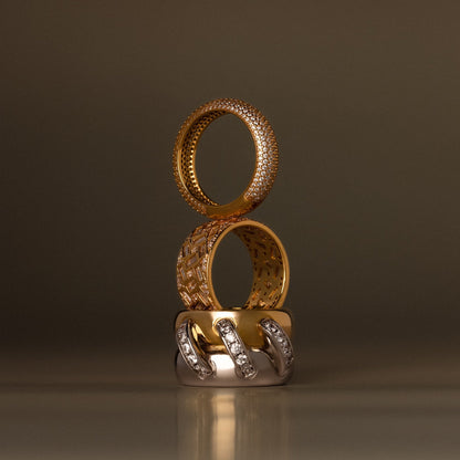 Bold Pave Stacking Ring