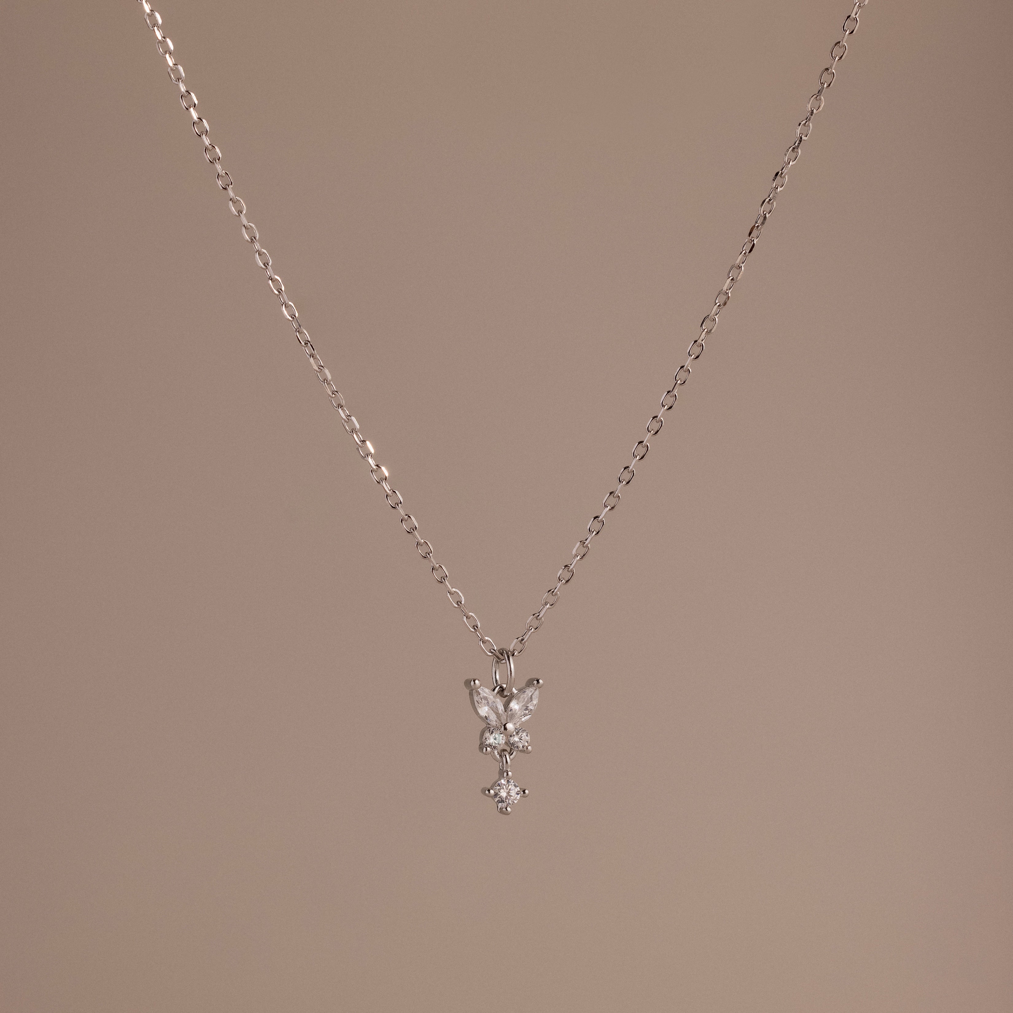 Butterfly Drop Necklace