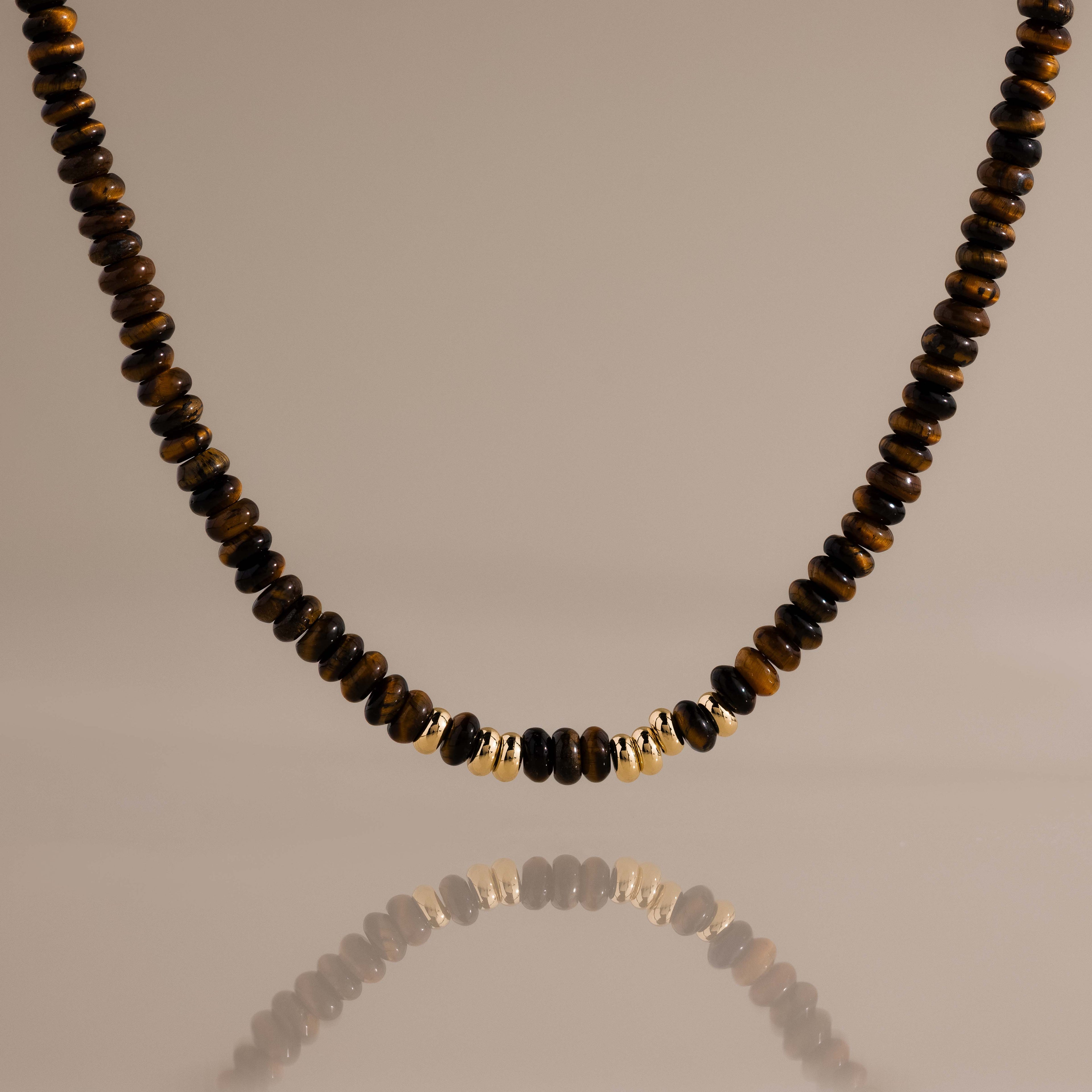 Beaded Tiger's Eye Necklace