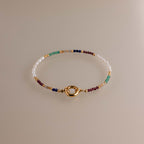Oasis Rainbow Bead Charm Bracelet