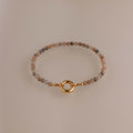 Sunstone Beaded Charm Bracelet