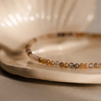 Sunstone Beaded Anklet
