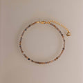 Sunstone Beaded Anklet