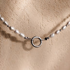 Pearl Beaded Charm Necklace