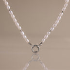 Pearl Beaded Charm Necklace