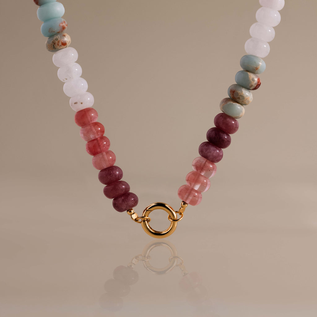 Ember Beaded Charm Necklace