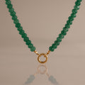 Evergreen Beaded Charm Necklace