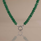 Evergreen Beaded Charm Necklace