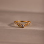 Pave Diamond Curve Ring